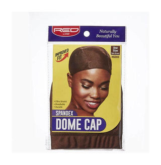 Spandex Dome Cap - Dark Brown
