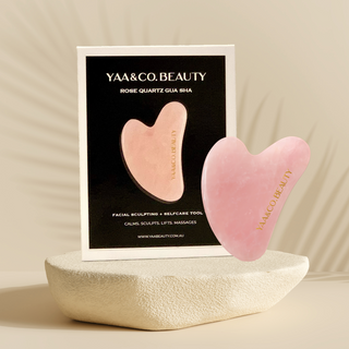 YAA&CO. BEAUTY 100% Rose Gua Facial Sculpting & Selfcare Tool